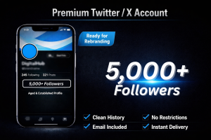 Twitter Account with 5,000+ Followers