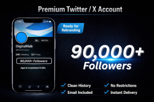 Twitter Account with 90,000+ Followers