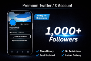 Twitter Account with 1,000+ Followers